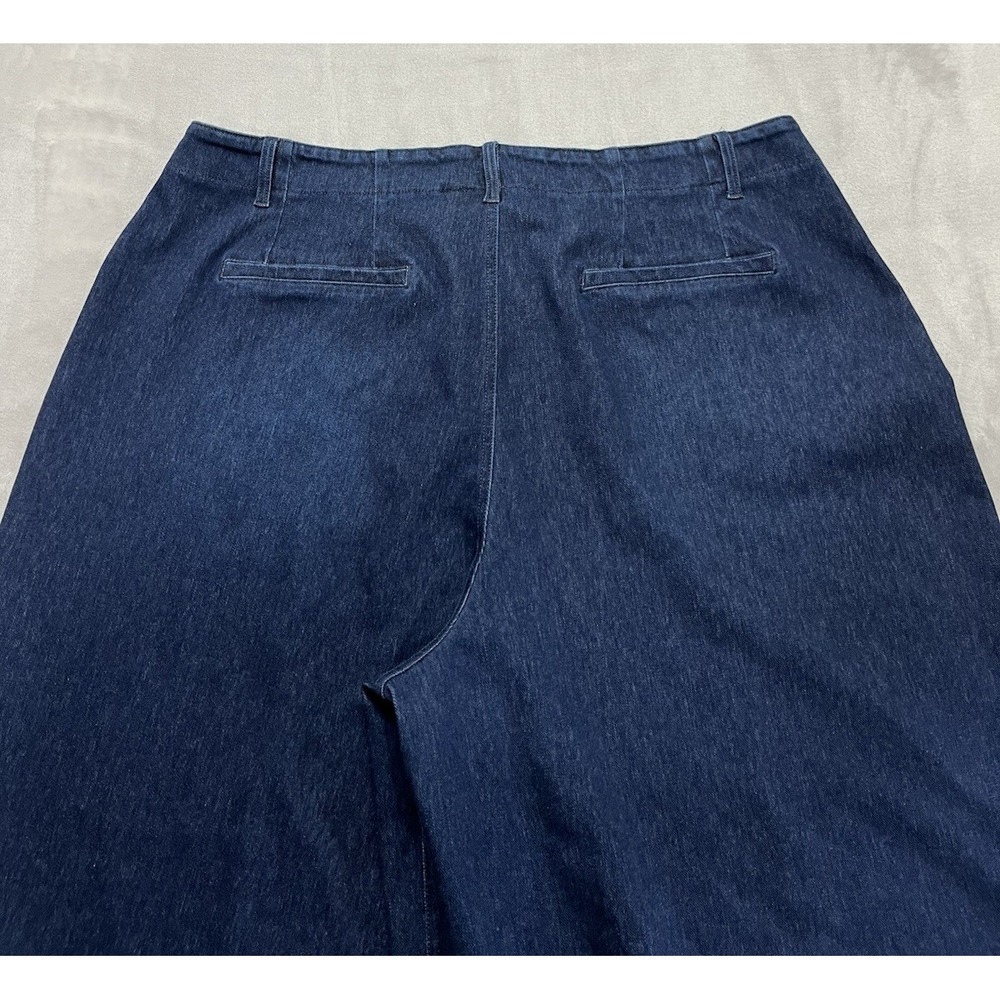 Halara Flex Denim Wide Leg Jeans Women XL Washed High Waisted Pockets Athleisure - Picture 13 of 13